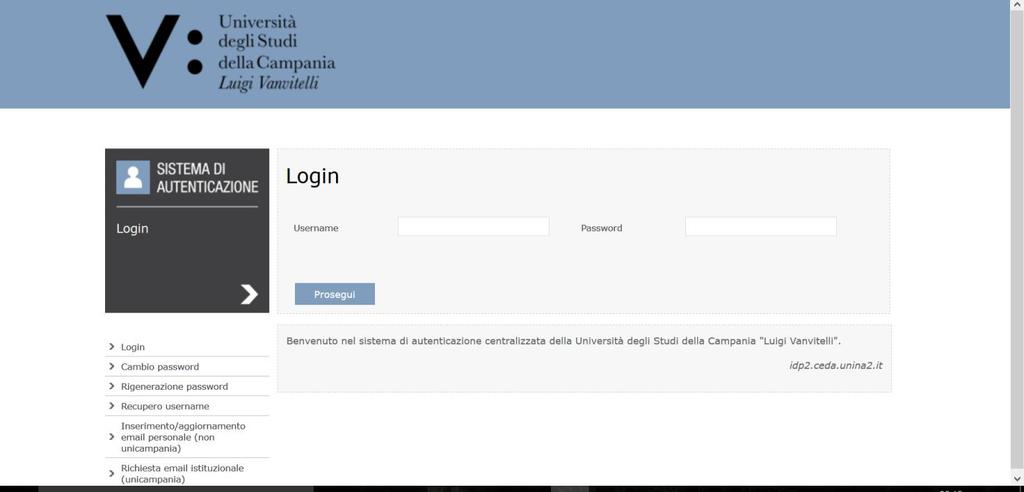 do E necessario utilizzare le credenziali di accesso ai servizi web dell Ateneo, pertanto in mancanza occorre effettuare la registrazione