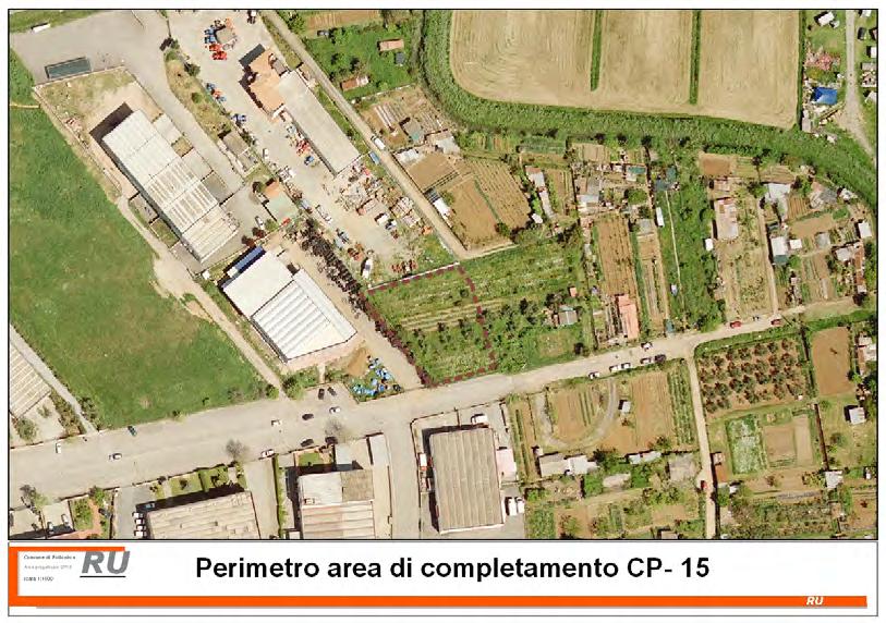 CP 15 ZONA INDUSTRIALE Descrizione area e L area di completamento è un lotto posto nella Zona Industriale in Via dell Edilizia a patrimonio edilizio confine con il TR03b.