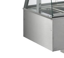 ) or on trays Blown-air refrigeration guarantees suitable conservation temperature in the well. Closed evaporator compartment can be easily inspected by service people.