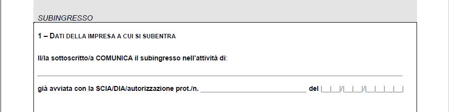 Come leggere i moduli standardizzati Le informazioni: non devono