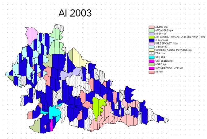 separato da Tea Acque srl A fine 2016 Gestore acquedotto di