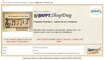Coupons promozionali dell Attività www.happymarket.