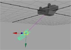 Per determinare l'orientamento corretto della cinepresa, Maya adopera una informazione chiamata Up Vector. Tale vettore indica il piano corrispondente al terreno.