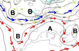 I cambiamenti nelle sue ondulazioni determinano lo spostamento delle aree di alta e di bassa