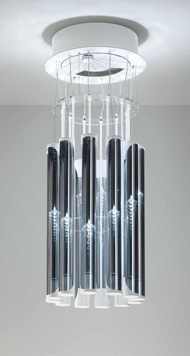 43 design: Anastasia Vorontsova, Franziska Baier, Giada Chervatin, Veekrit Palarit dimensioni - dimensions Ø47 - H120 / Ø18 - H47 lampadine - bulbs LED