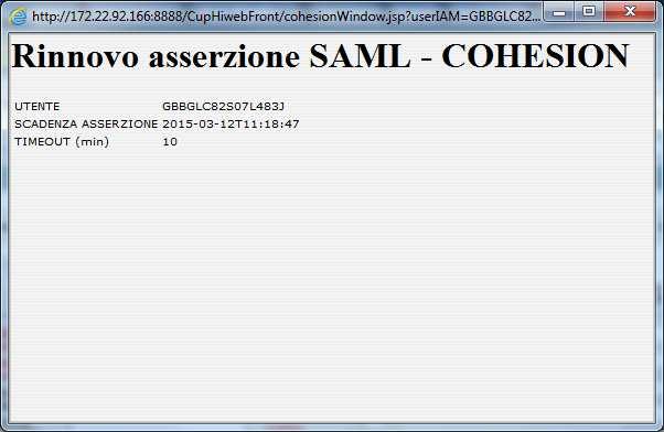 verrà aperta sullo sfondo in forma minimizzata una seconda finestra che non deve essere chiusa se non al momento del logout.