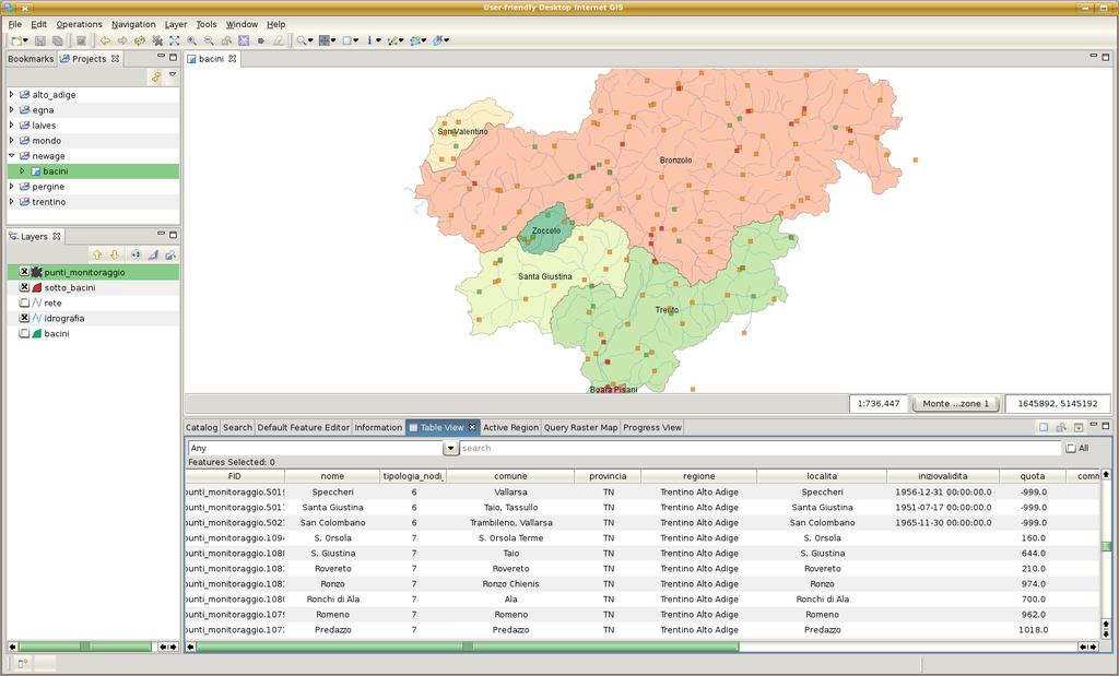 JGRASS: visualizzazione dati DB VISUALIZZAZIONE