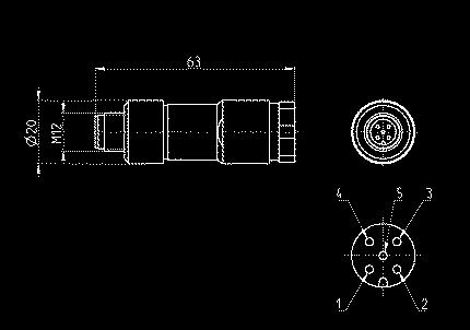 CATALOGO > Release 8.7 > Connettori per isole di valvole Connettore M9 maschio con resistenza di terminazione Cam.I.