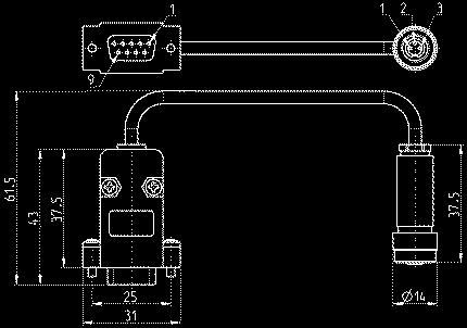 collegamento dei moduli ingressi digitali ME-1600-DL (pag.