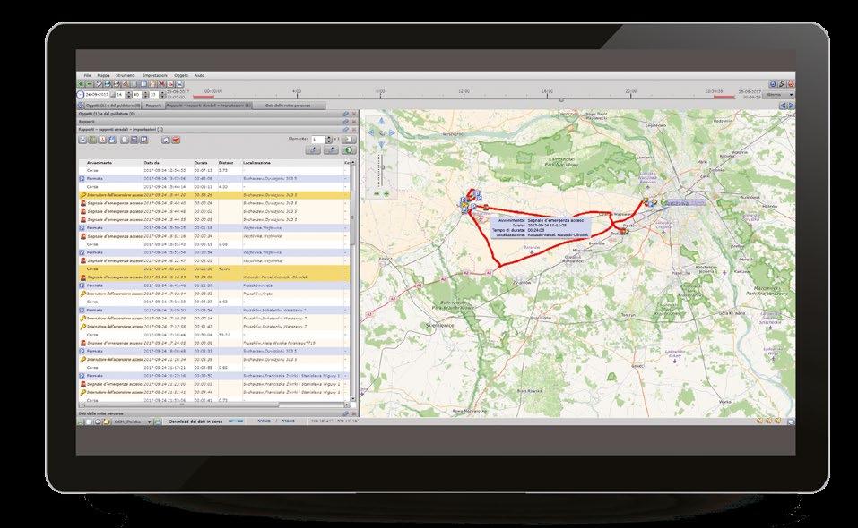 ET GPS Sistema di localizzazione con il monitoraggio del segnale di emergenza Il sistema ET GPS serve per monitorare la posizione degli oggetti mobili.