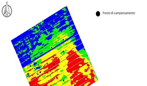 Raccolta dati: Campionamento suolo Punti di campionamento e analisi del suolo 20 punti di campionamento da analisi ARP (3 profondità: 0-10cm; 10-30cm; 30-60cm) Ottimizzazione del numero di punti di