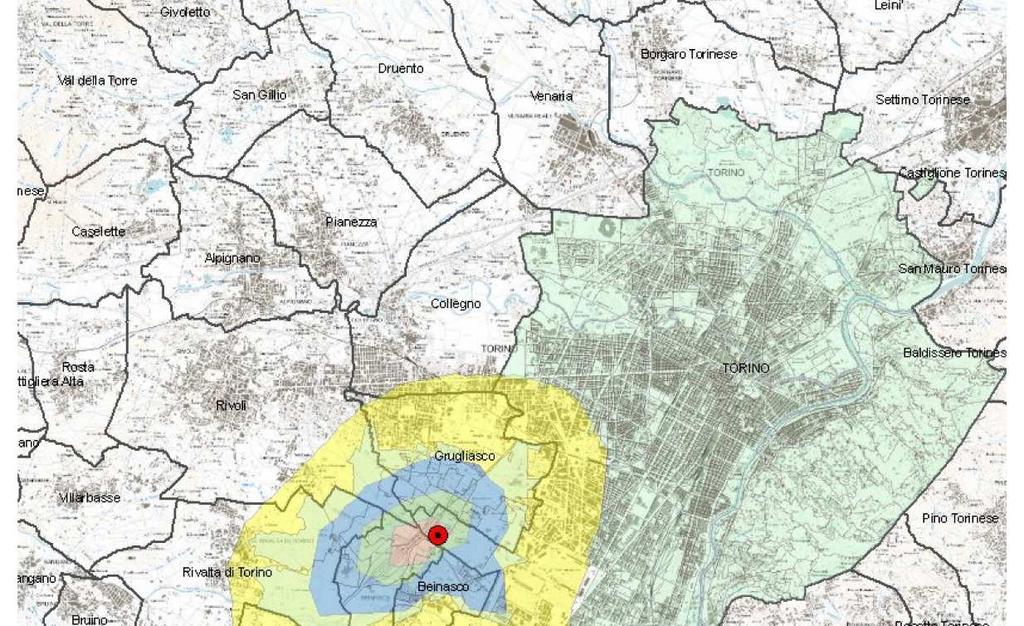 Zona di residenza dei soggetti coinvolti nel biomonitoraggio