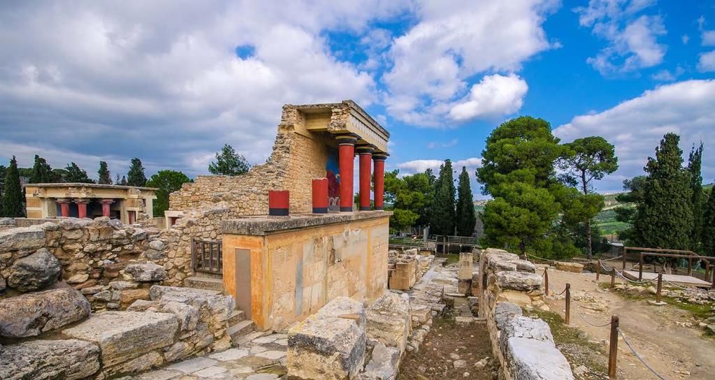 6 giorno Venerdì: Rethymno - Chania - Knossos - Heraklio Pensione completa.