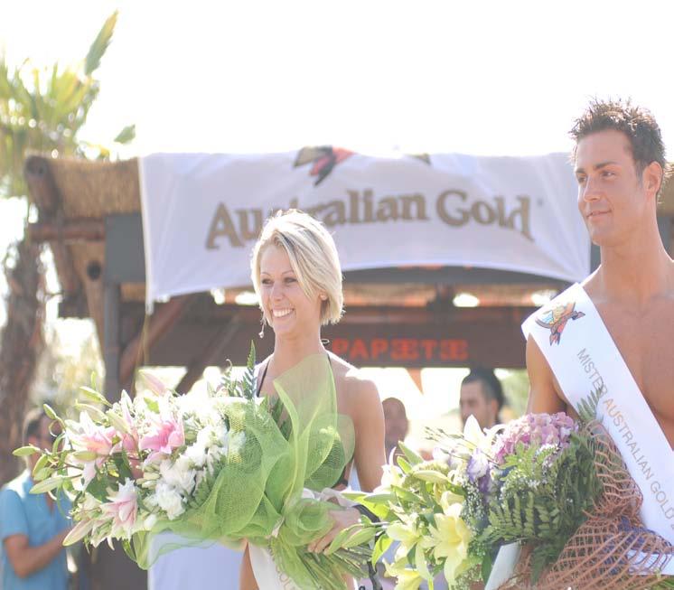 Miss e Mister Australian Gold 16-07-2011 Australian Gold, da oltre 20 anni leader nel settore delle lozioni per abbronzatura professionale, come ogni anno organizza, un concorso/sfilata in costume,