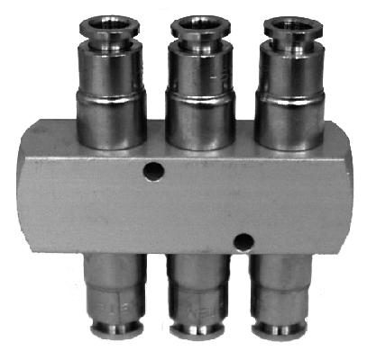 7 7 0 7 RIPARTITORE VIE WAY MULTIPLE CONNECTOR filetto cilindrico UNI-ISO /1 parallel thread UNI-ISO /1 CODICE A B C D E F G H I