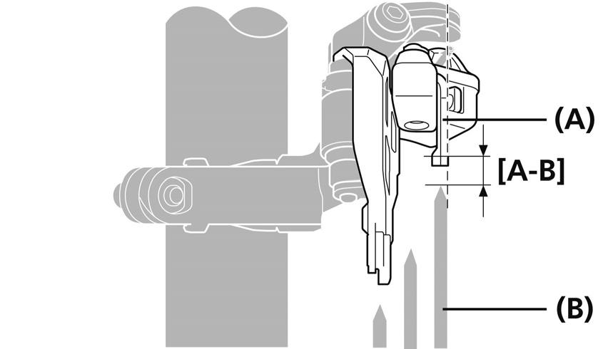 INSTALLAZIONE Installazione del deragliatore (tripla anteriore) Tipo a fascetta (FD-M9000/M8000/M672/M612) CONSIGLI TECNICI Controllare applicando una chiave brugola sulla superficie piatta della