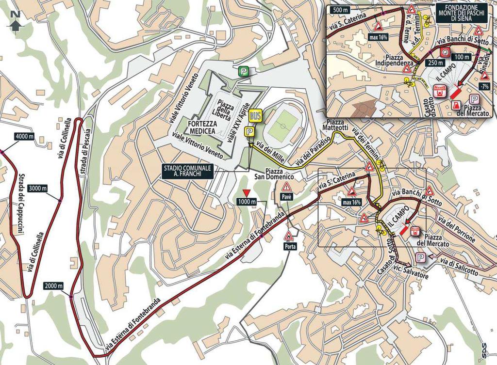 FINISH LINE/ ARRIVO SIENA PIAZZA IL CAMPO WOMEN RACE 1.15 pm Finish Line / Arrivo Siena Piazza Il Campo MEN RACE 3.