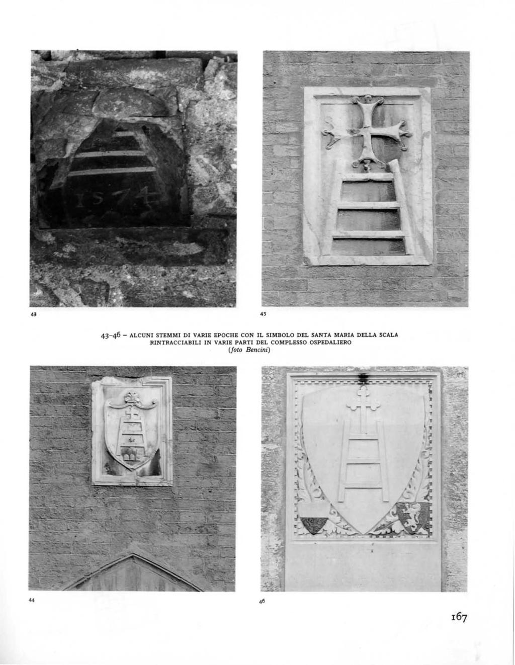 43 45 43-46 - ALCUNI STEMMI DI VARIE EPOCHE CON IL SIMBOLO DEL SANTA MARIA DELLA