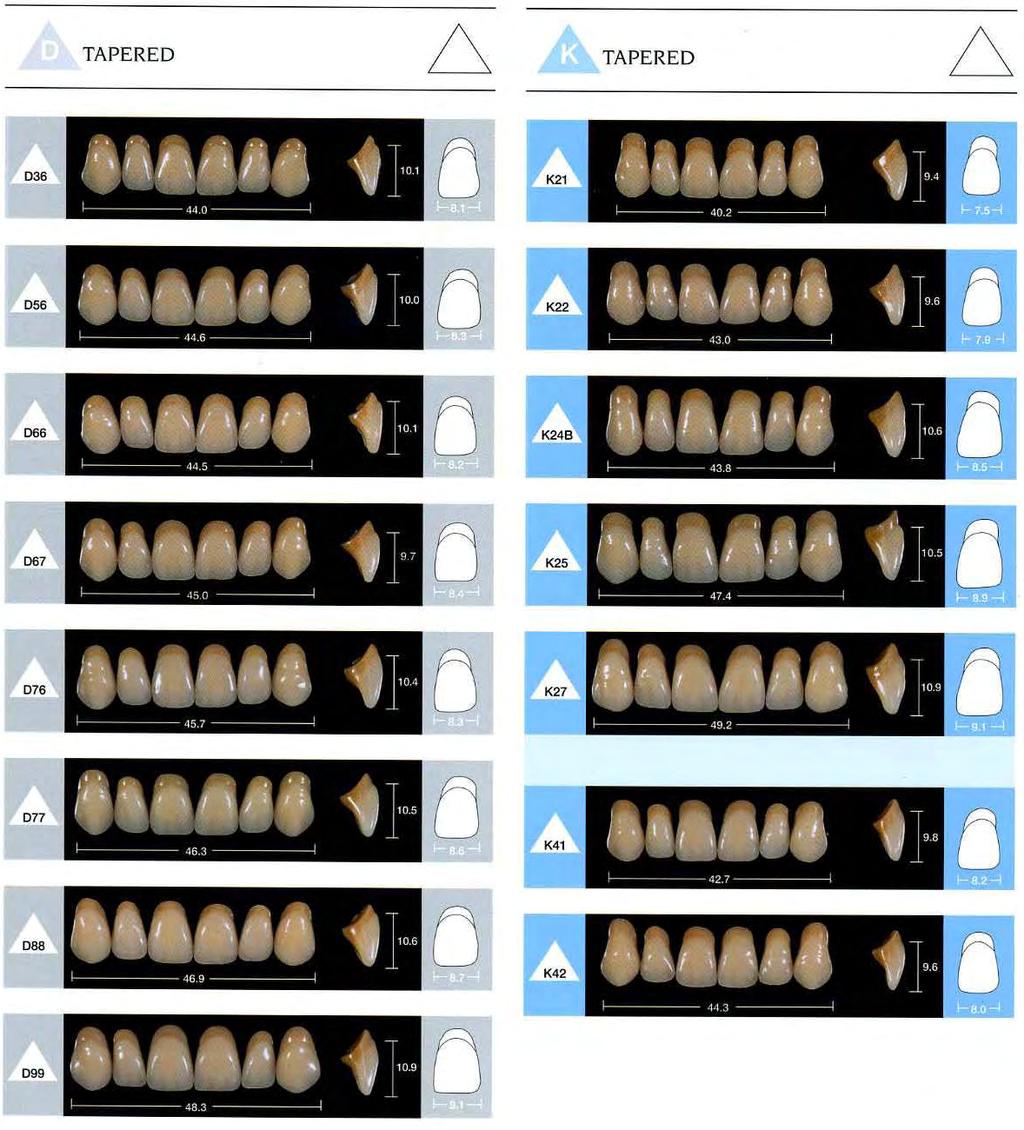 Denti Acrilici Schottlander Enigma I denti Enigma consentono di realizzare protesi dall aspetto naturale e vitale, resistenti e durature nel tempo.