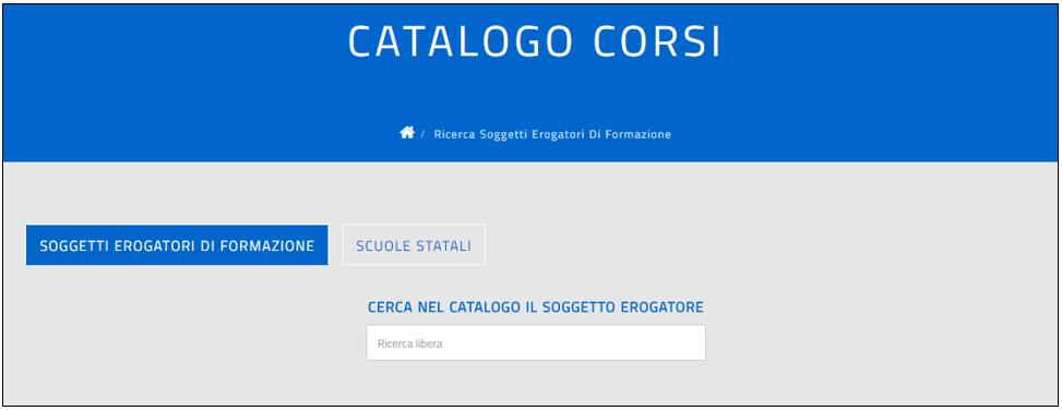 Ambit frmativ: l utente ptrà selezinare l ambit dall elenc degli ambiti frmativi specifici e trasversali di attinenza; Destinatari: selezinabile dall elenc dei destinatari; Mdalità di svlgiment dell