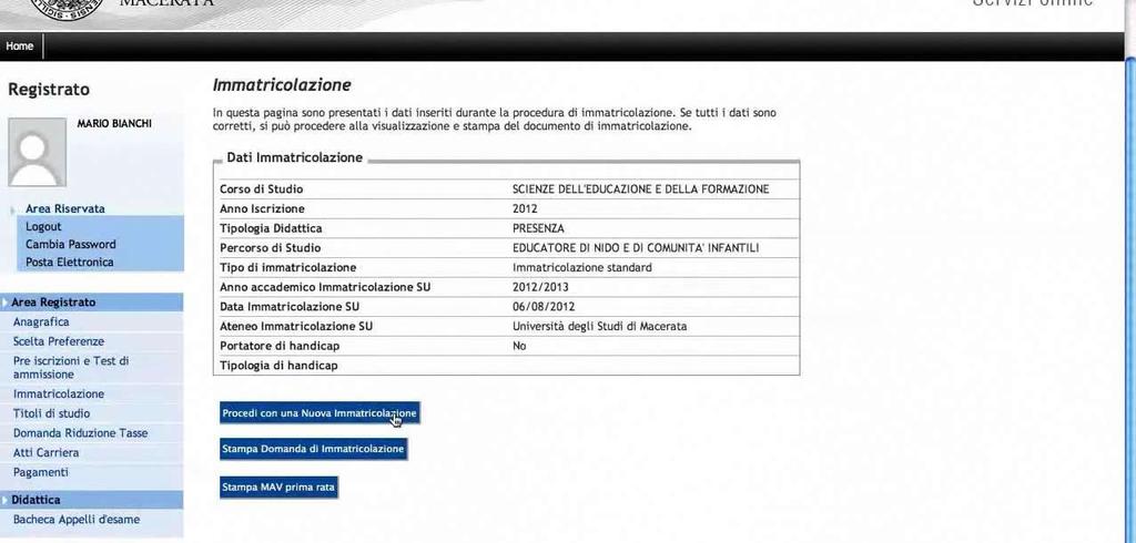 46. Al termine delle operazioni di inserimento chiudere la