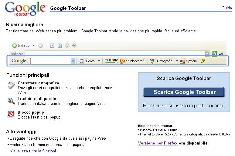 Prima di Registrarsi [ passo 01 ] Andiamo su http://toolbar.