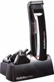 BABYLISS E823 kit 6 in 1, lama fissa in acciaio inossidabile, 3 guide di taglio (6-9-12 mm), 6 posizioni,