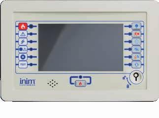 FPMCPU Unità di controllo principale per centrali Praesidia. Si collega alla barra CANDRIVE contenuta negli armadi metallici ed è dotata di display grafico a colori con touchscreen.