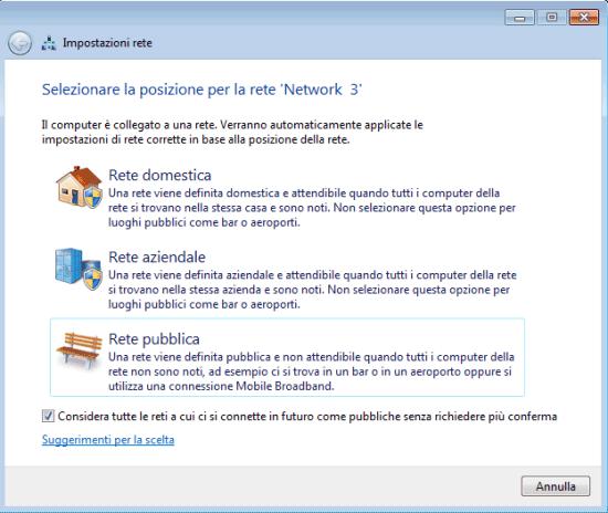 sicurezza (WLAN password) come specificato sul ticket consegnato dal responsabile del plesso.