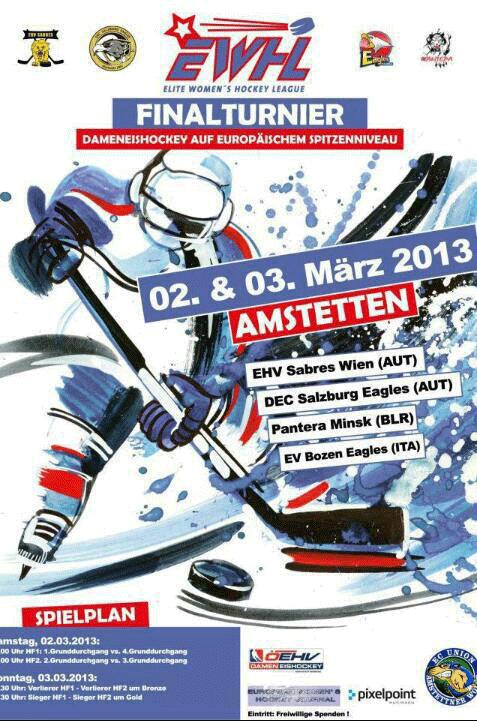 Final Four Elite Women s Hockey League Amstetten (AUT), 2-3 marzo 2013 Final Four Semifinali 2 marzo Sabato Pantera