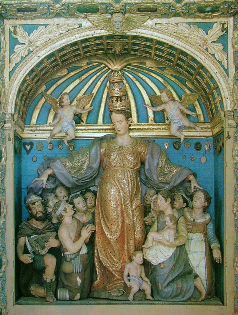 Lo splendido gruppo statuario di legno policromo dell'oratorio della Madonna delle Grazie,