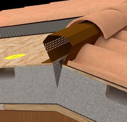 isolamento termico ventilato in copertura Sistema di isolamento termico ventilato di coperture a falde con pannello stampato in Neopor accoppiato a OSB tipo 3 da 13 mm Dimensioni: 2440 x 1220 mm