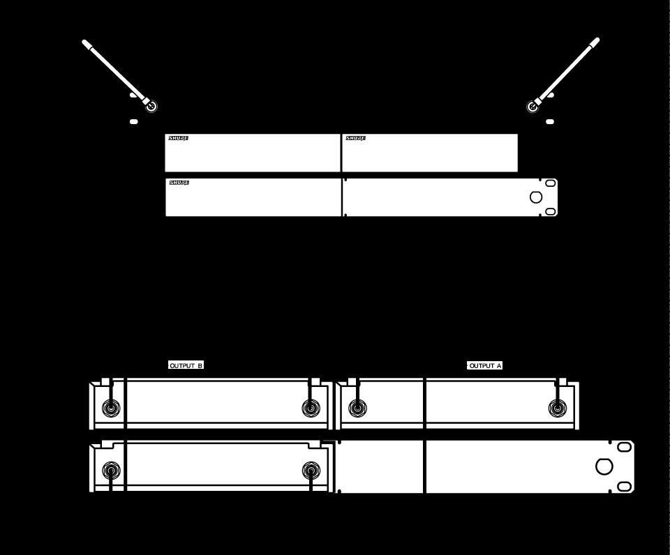 Kit per montaggio su rack singolo Kit per montaggio su rack doppio RPW503 RPW504 Specifiche tecniche Sistema Portata di esercizio 91 m (300 piedi) Linea ottica