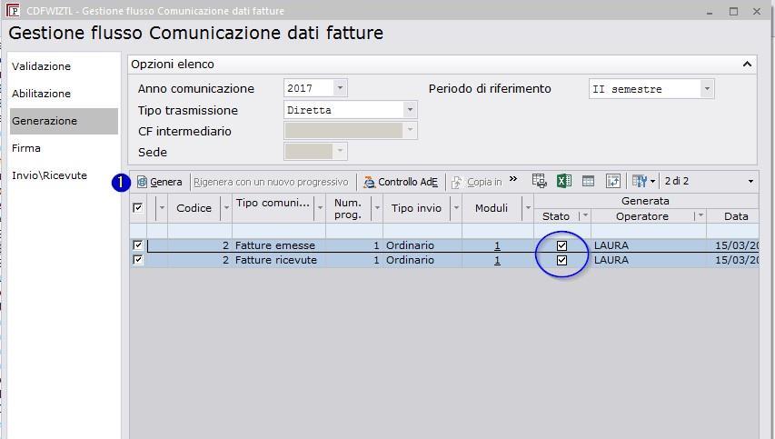 La fase successiva riguarda la