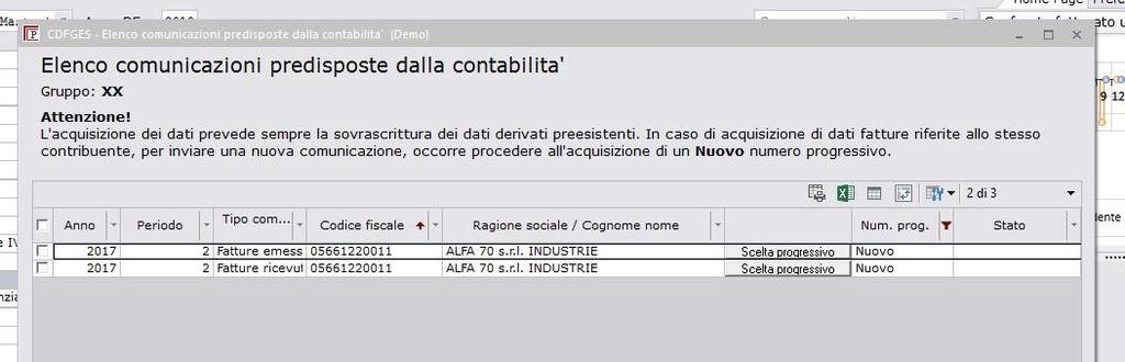 In questa fase potremmo riscontrare delle segnalazioni come la