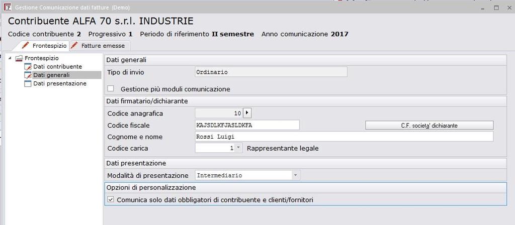 commerciale, diretta se eseguite l invio per conto vostro, ad esempio tramite portale fatture e corrispettivi dell agenzia