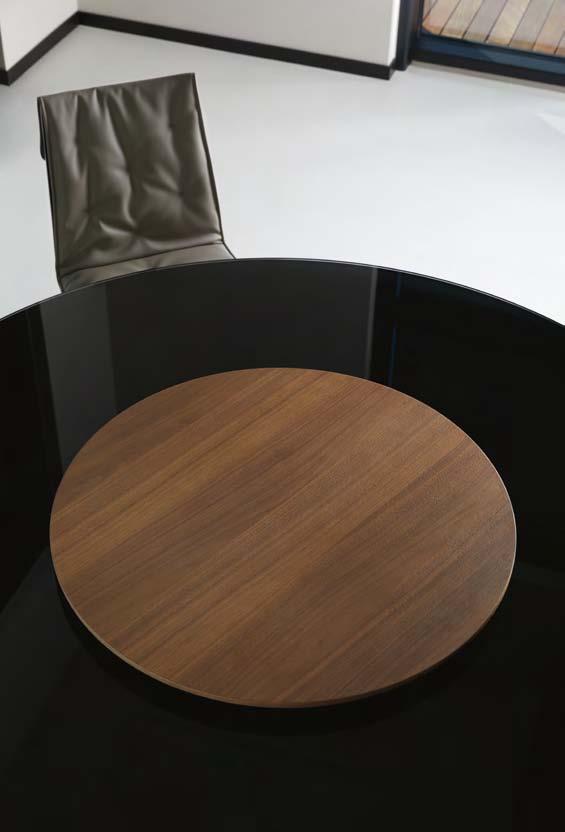 glossy noir desir LAZY SUSAN VASSOIO GIREVOLE / ROTATING