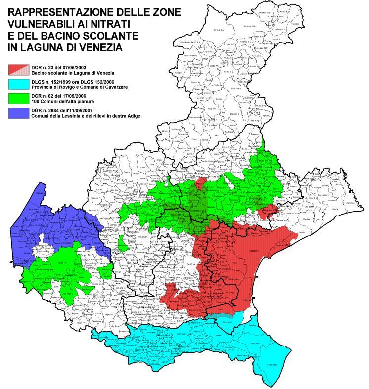 Direttiva 91/676/CE DM 7 aprile 2006 Norme sull utilizzo agronomico degli effluenti di allevamento e delle acque reflue Programma d Azione per le Zone Vulnerabili ai nitrati del Veneto DGR n.