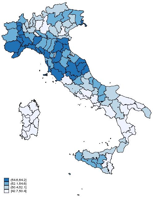 Sia pure in un quadro di forte asimmetria, tuttavia, l analisi evidenzia, anche nel Mezzogiorno, un apprezzabile varietà di performance, con la presenza di territori che appaiono caratterizzati da