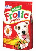 CANE FROLIC MINI alimento completo per cani di taglia piccola con carne fresca e appetitose verdure, senza coloranti e aromi aggiunti,