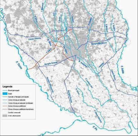 Ambito Lambro-Olona CRITICITÀ ATTUALE inadeguatezza della capacità di deflusso dei corsi d acqua con conseguenti situazioni di rischio da inondazione di notevoli aree urbanizzate, anche in presenza