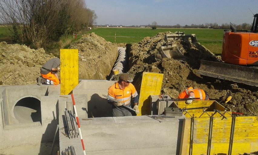 BOCCHETTO TURATO ricostruzione ferma irrigua presso via Serena in comune di