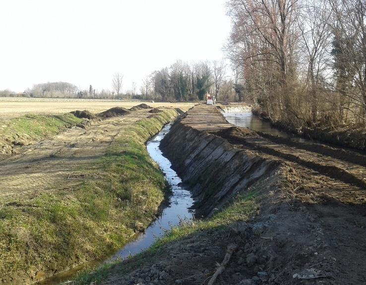 Galliera Veneta: roggia Follo Esterno Sanatorio, roggia Follo Interno Sanatorio; a Gazzo: fontanon del Diavolo, roggia Mattarella, roggia Volpe, roggia Ceresina, roggia Fratta, roggia Puina, roggia