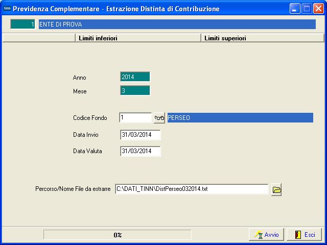 Elaborazioni Mensili o Adempimenti previdenza complementare Estrazione file x invio PERSEO: Estrazione file x Invio (1 di 1) Introdotte correzioni nella creazione del file come da segnalazioni