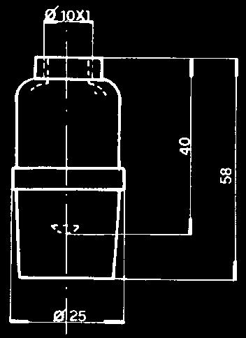 Notes In consideration of its particularly high thermal resistance, this steatite lampholder can be used also with mains voltage halogen lamps.