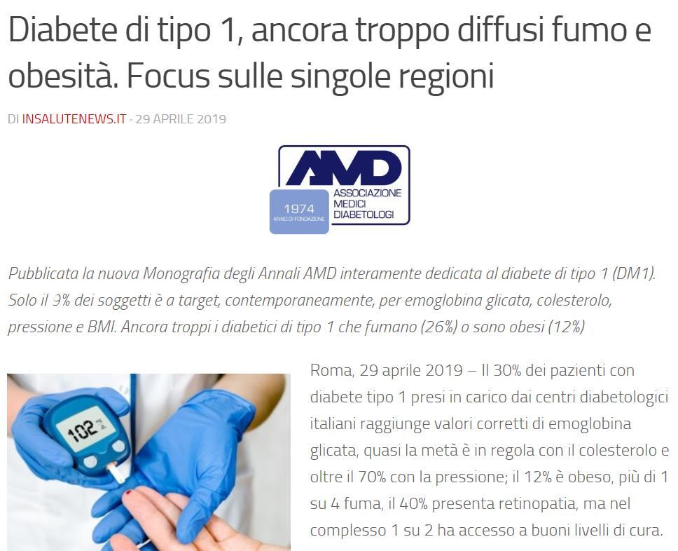 Abbiamo analizzato qualità di cura, approcci terapeutici e outcome raggiunti nei pazienti con diabete di tipo 1, fornendo una fotografia accurata delle loro caratteristiche cliniche e dei loro