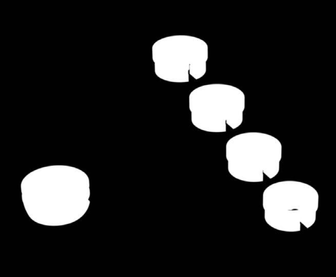 pilastri simili a Locator presenti in situ. Le femmine CM LOC sono disponibili con quattro ghiere ritentive facilmente sostituibili caratterizzate da quattro livelli di forza predefiniti.