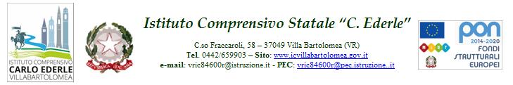 Circ. 108/D Villabartolomea, 23 gennaio 2019 Ai Docenti di scuola primaria di Carpi, Castagnaro, Menà Ai genitori degli alunni Al personale Ata Al sito e Al registro elettronico OGGETTO: LABORATORI