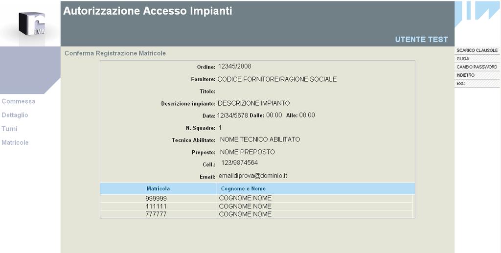 Al termine della navigazione, basterà cliccare sul link ESCI dal Menù di destra.