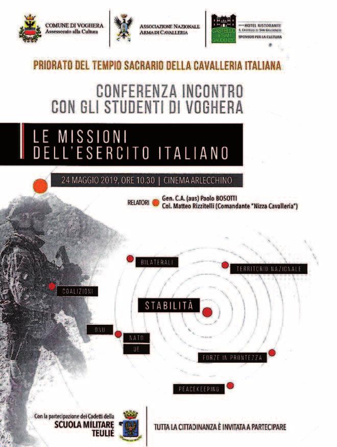 24 Maggio : Le missioni dell Esercito Italiano.